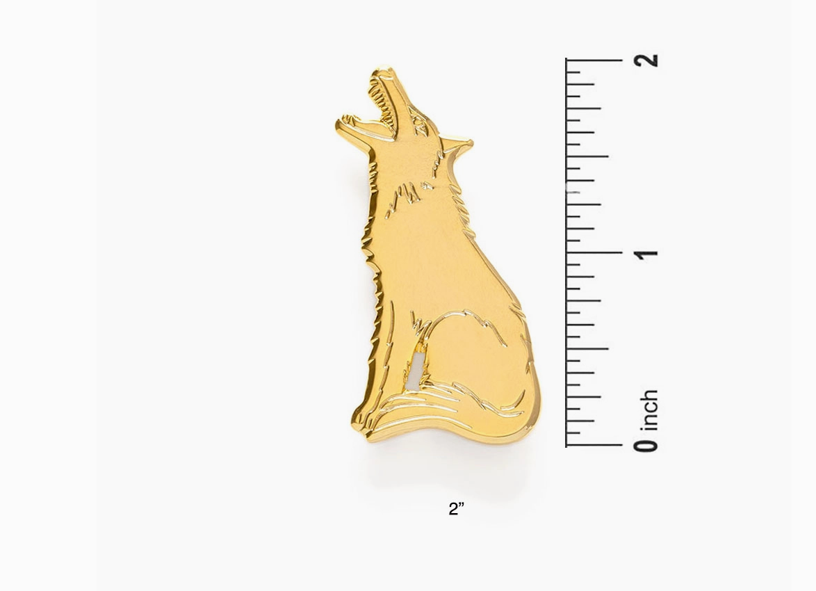 Wolf Brooch
