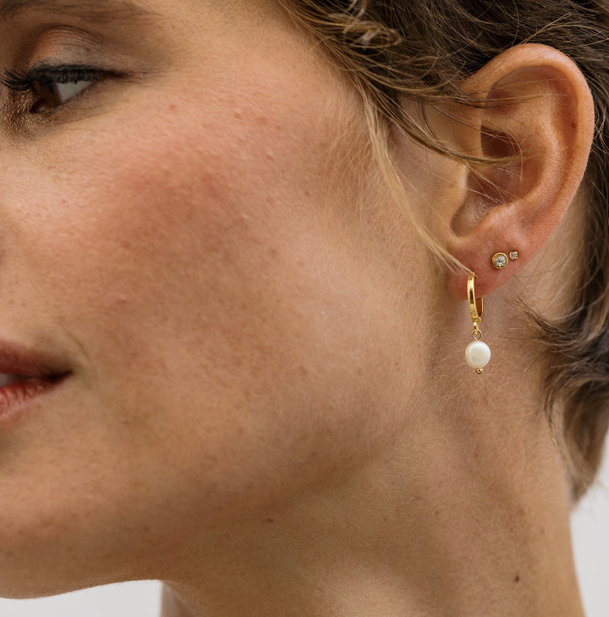 Freshwater PEARL  Huggie Hoops