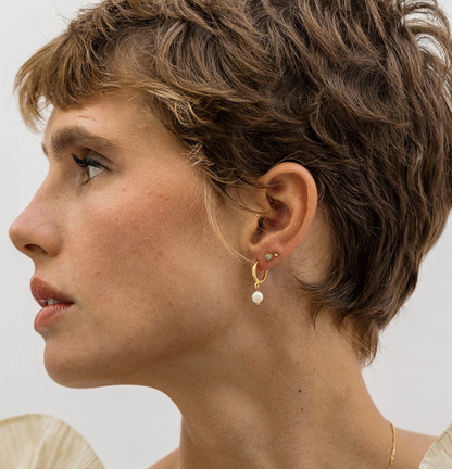 Freshwater PEARL  Huggie Hoops