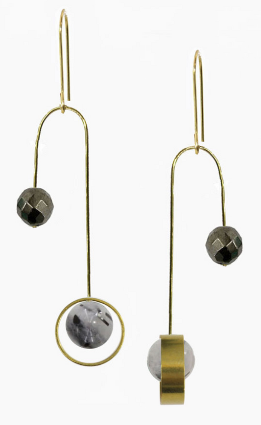 Mobile Quartz Earrings