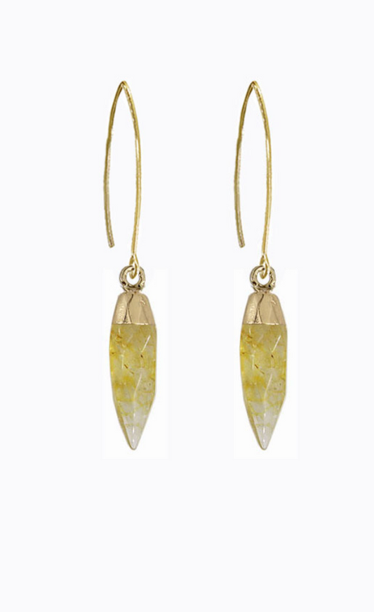 Citrine Point Dangles