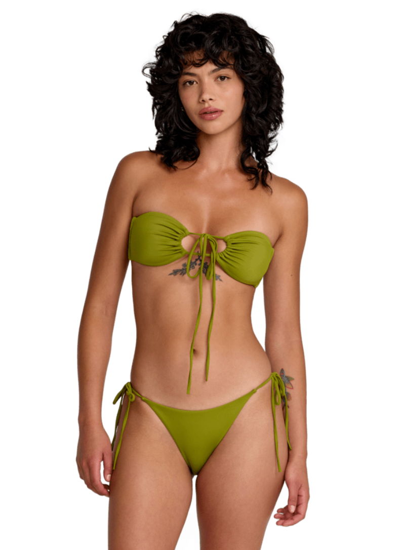 Solid Skimpy Tie Bikini Bottoms