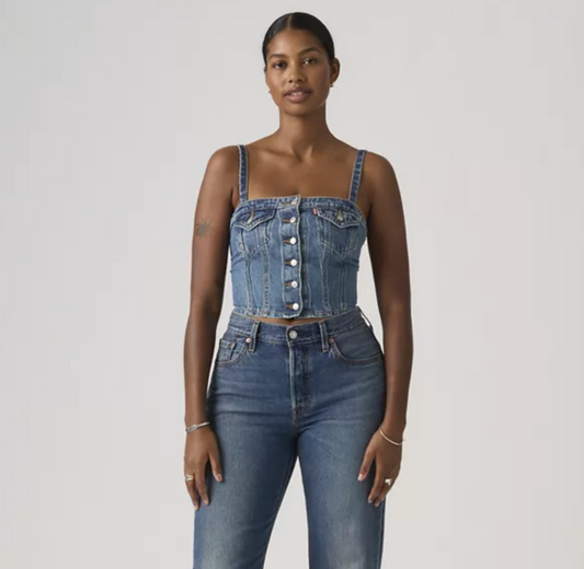 Denim Tube Top