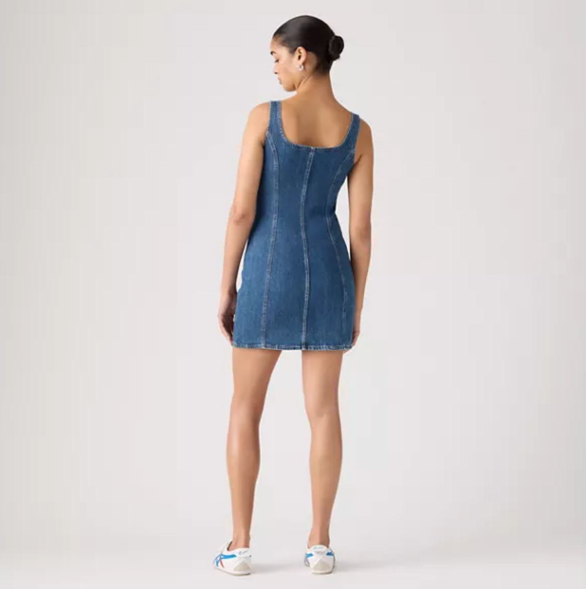 Seamed Zip Dress