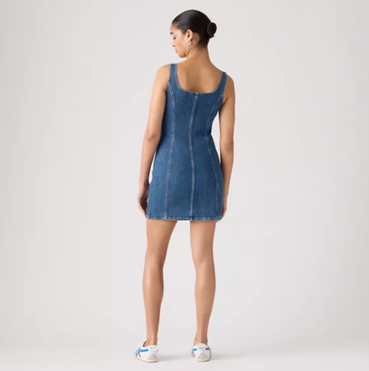 Seamed Zip Dress