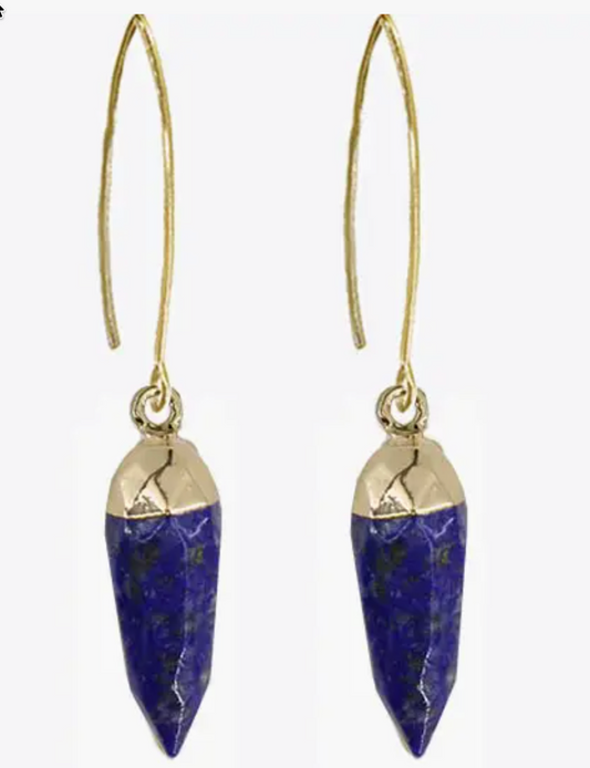 Lapis Point Dangles