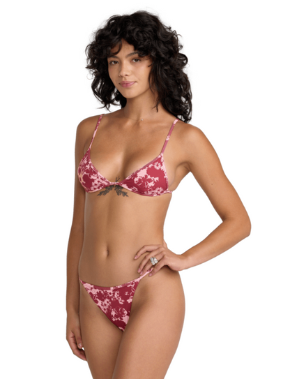 City Floral Micro Triangle Top