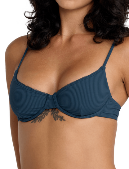 Flat Rib 90s Underwire Top