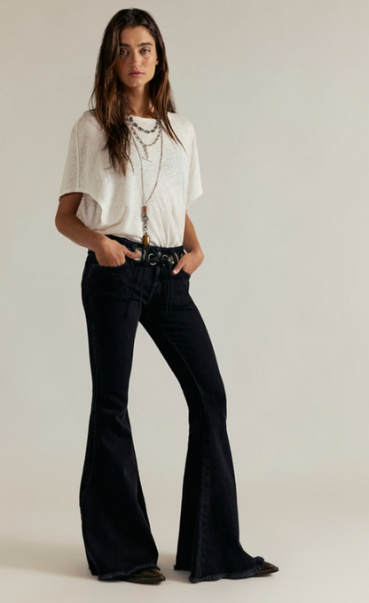 Emre Low-Rise Flare Jeans