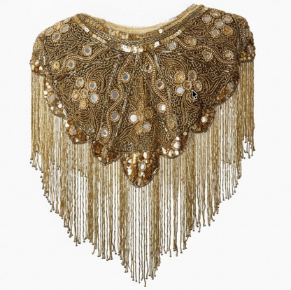 Mardi Gras Beaded Shawl
