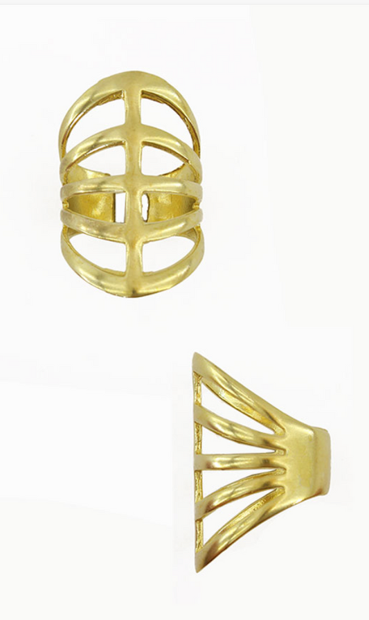 Bold Cage Ring