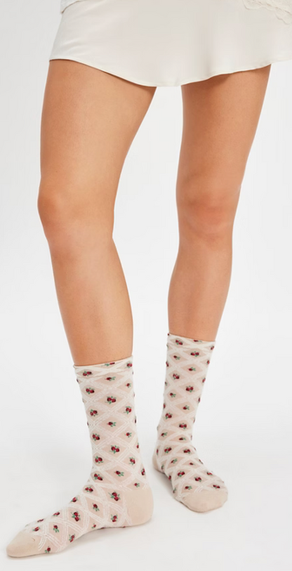 Floral Jacquard Trouser Socks