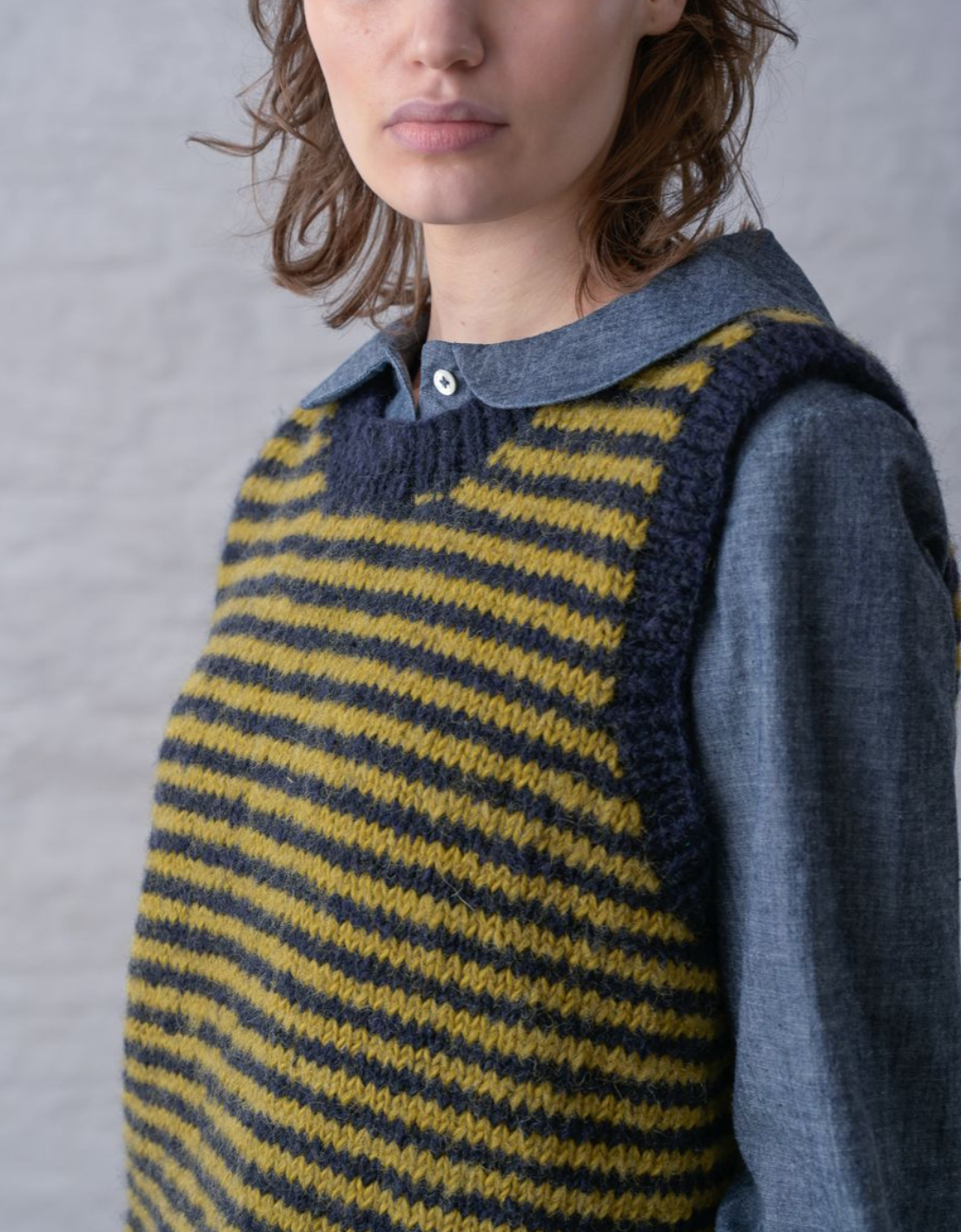 Heather Hand Knitted Vest
