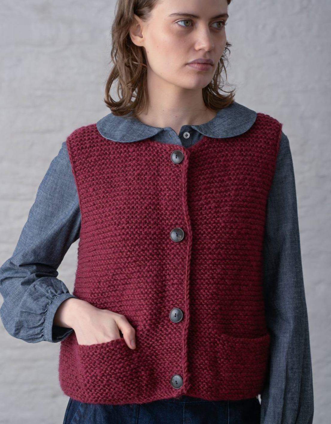 Elaine Hand Knitted Vest