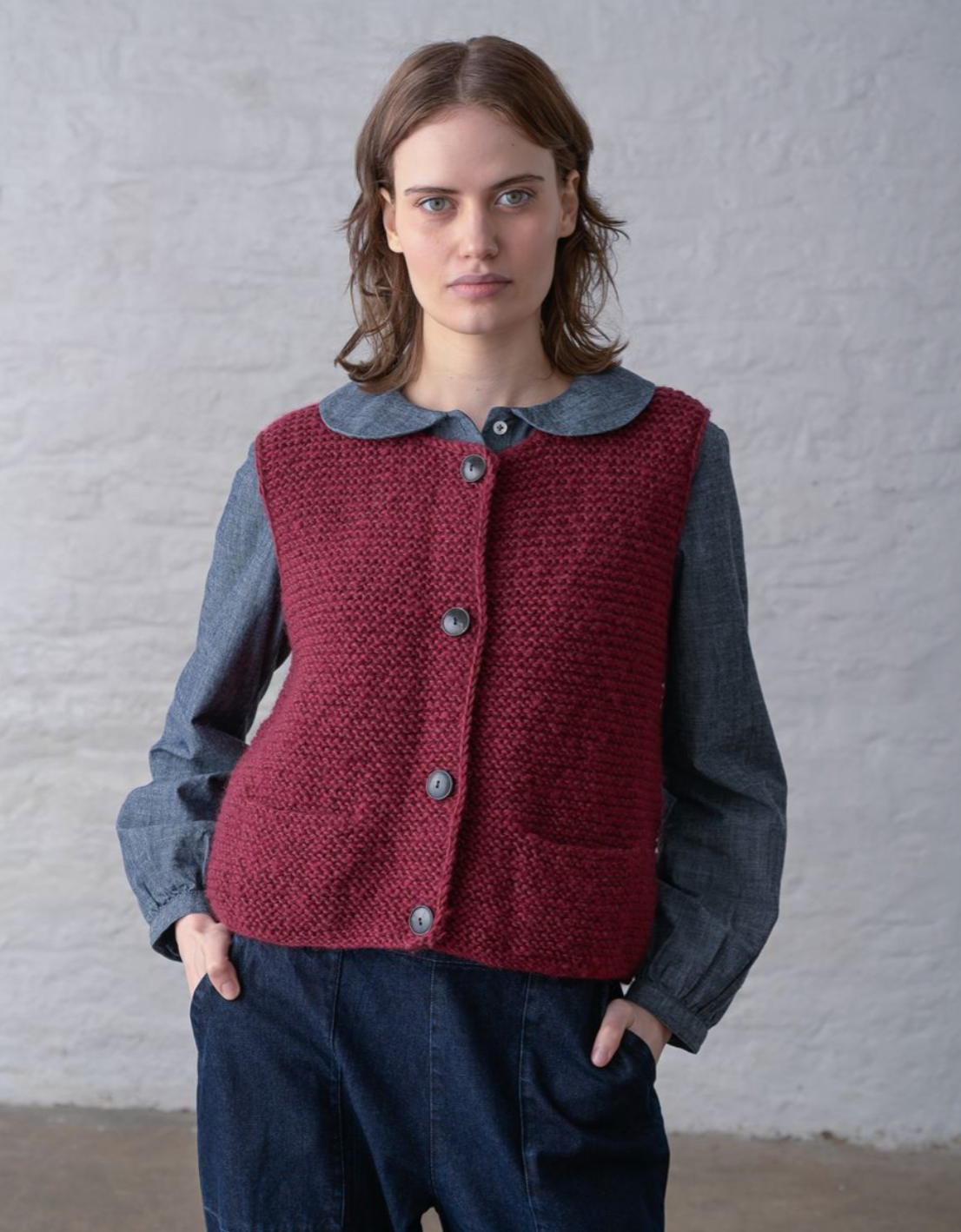 Elaine Hand Knitted Vest