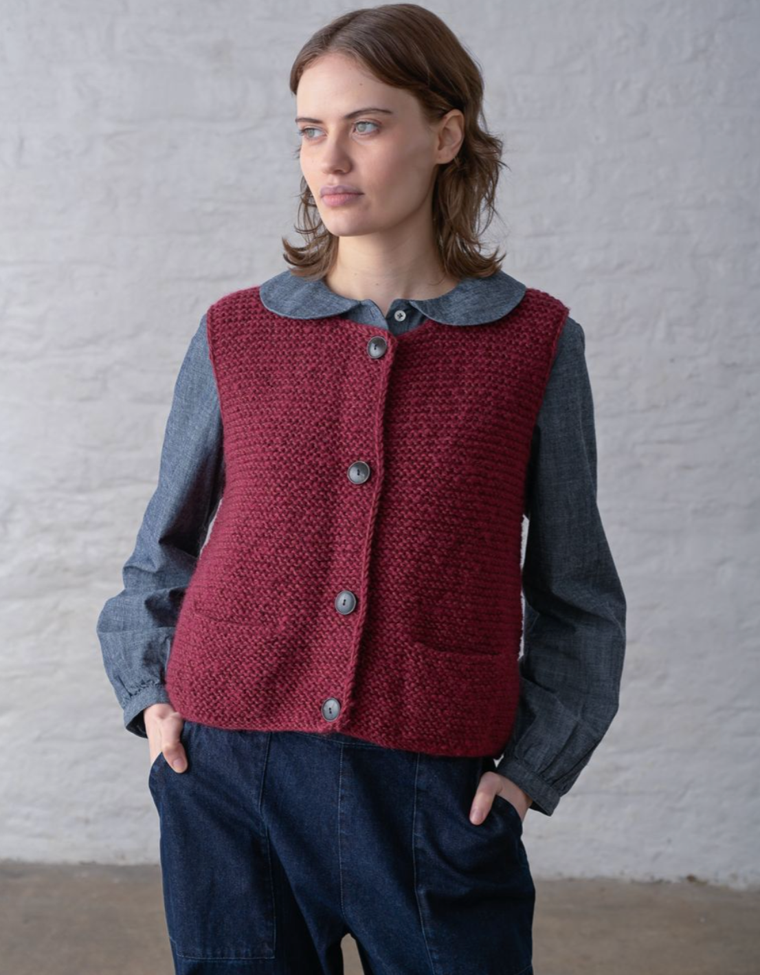Elaine Hand Knitted Vest