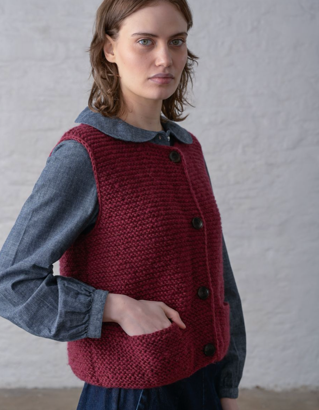 Elaine Hand Knitted Vest