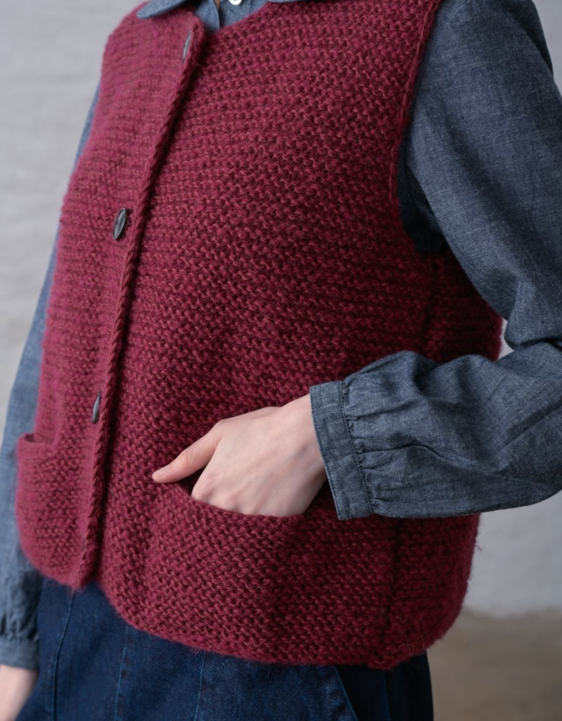 Elaine Hand Knitted Vest