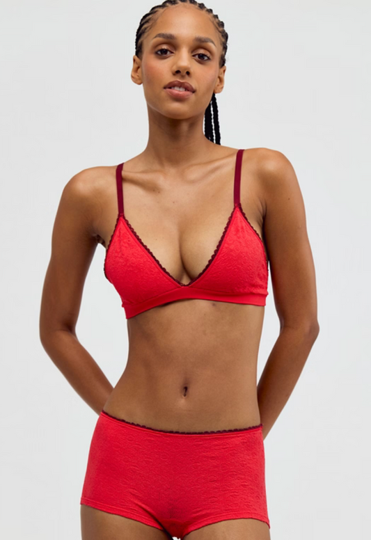 Sweet Point Seamless Triangle Bra
