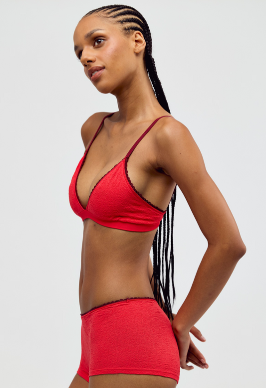 Sweet Point Seamless Triangle Bra