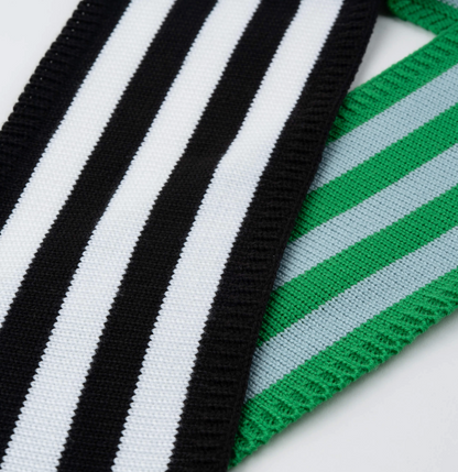 Colorblock Stripe Mini Ribbon Scarf