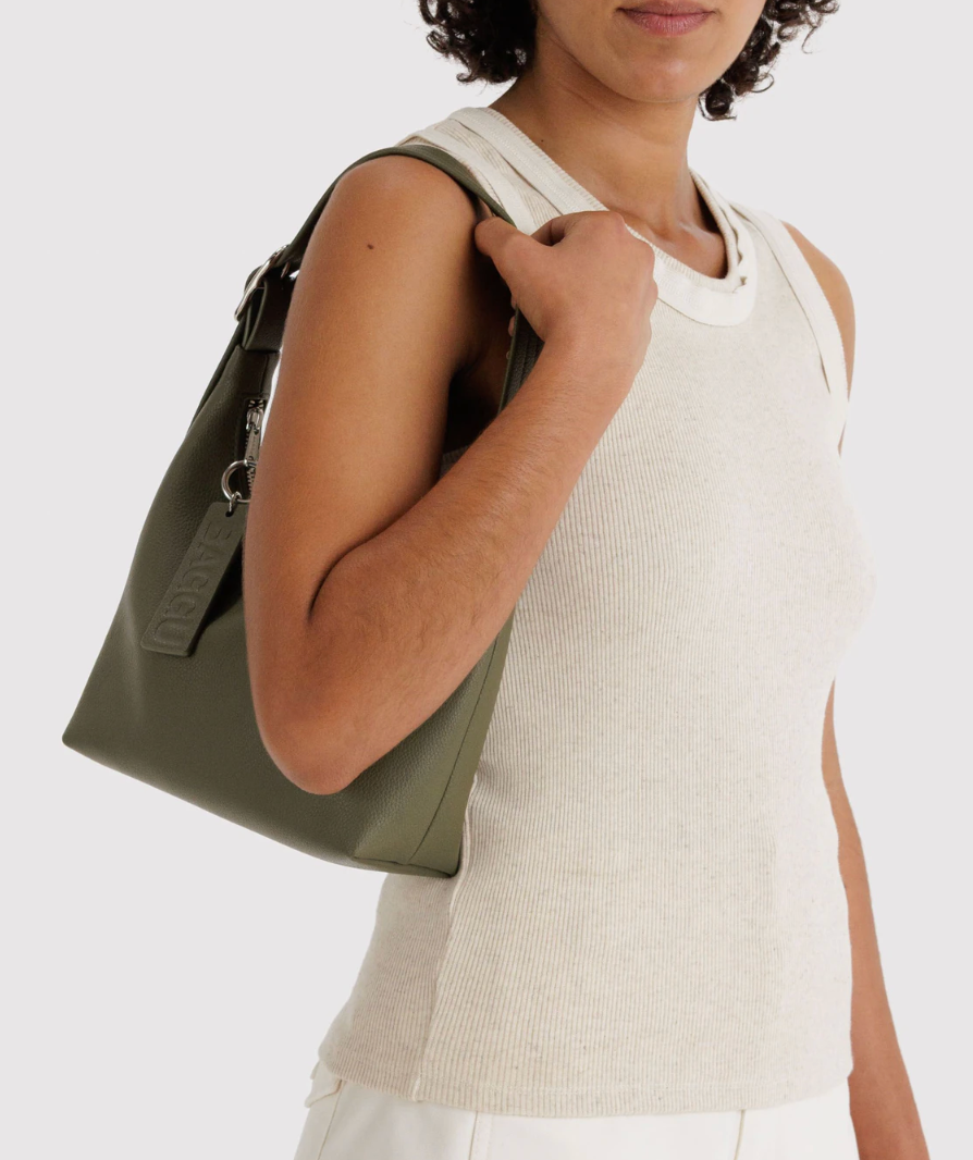 Baggu Mini Recycled Leather Shoulder Bag