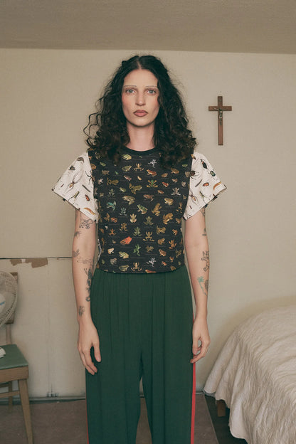 Frog/Bug/Fish Patchwork Tommy Tee