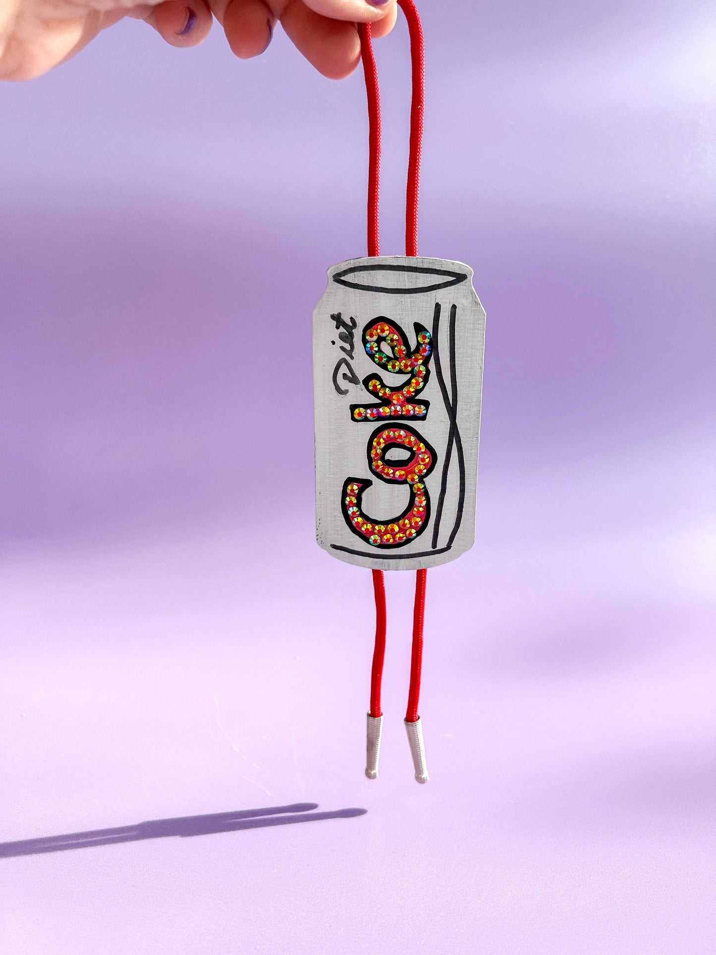 Diet Coke Bolo Tie / Mini Wall Hanging