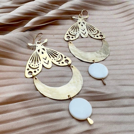 Luna Moth Earrings