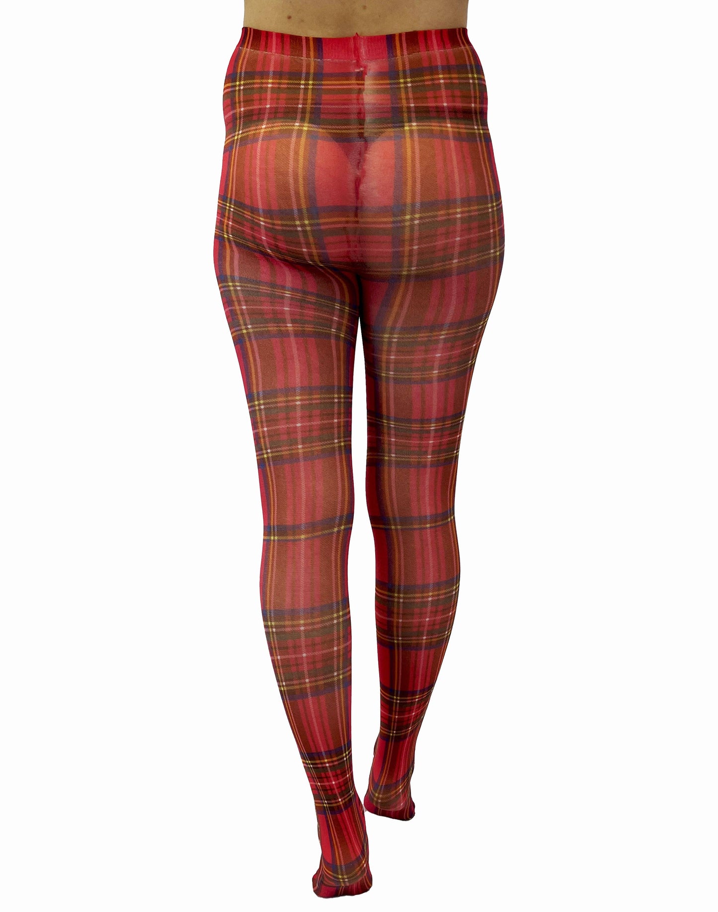 Original Red Tartan Printed Tights