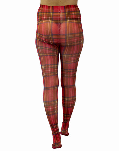 Original Red Tartan Printed Tights