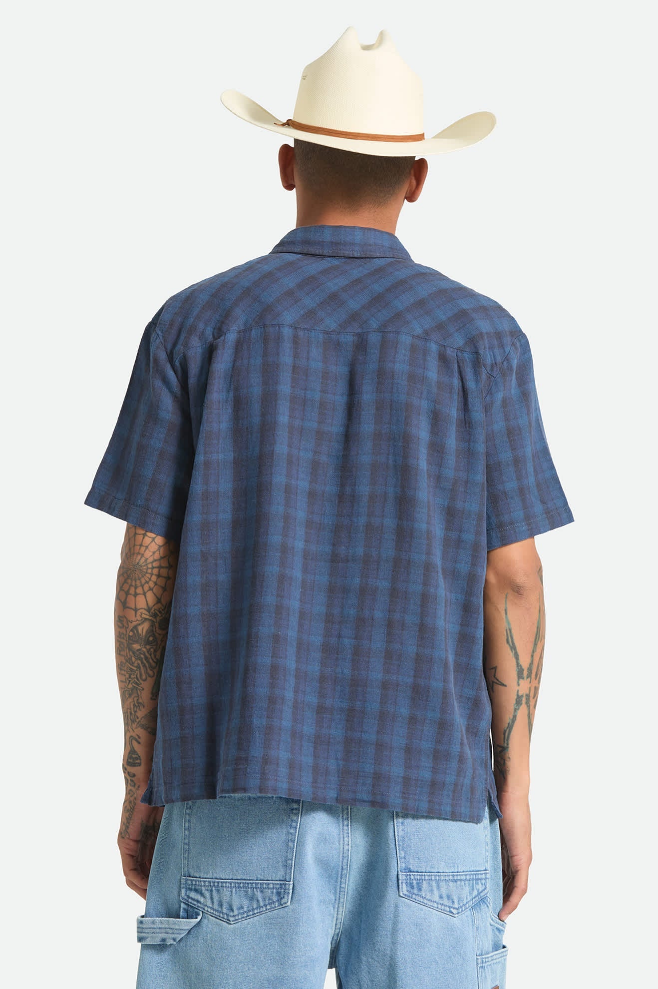Cru Linen Blend Plaid Woven Shirt