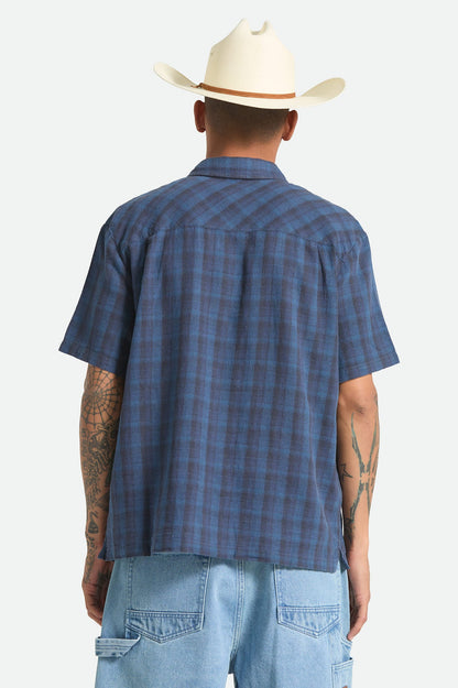Cru Linen Blend Plaid Woven Shirt
