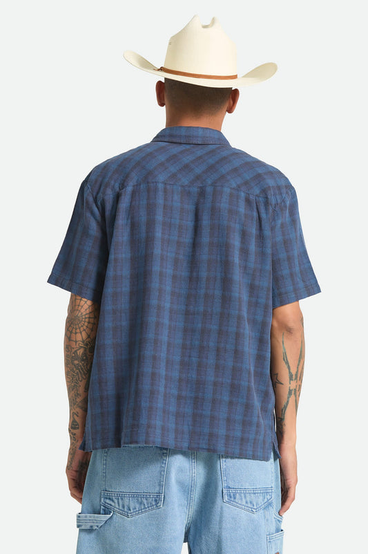 Cru Linen Blend Plaid Woven Shirt
