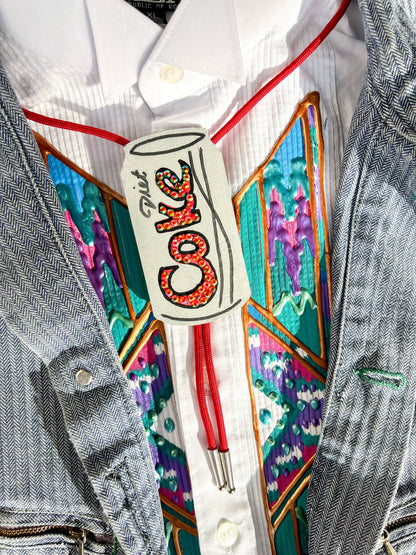 Diet Coke Bolo Tie / Mini Wall Hanging