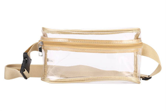 Clear See Thru Rectangle Fanny Pack