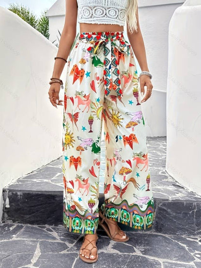 Wandering Eye Wide Leg Pants