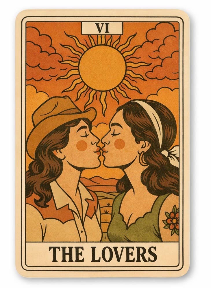 The Lovers Tarot Sticker