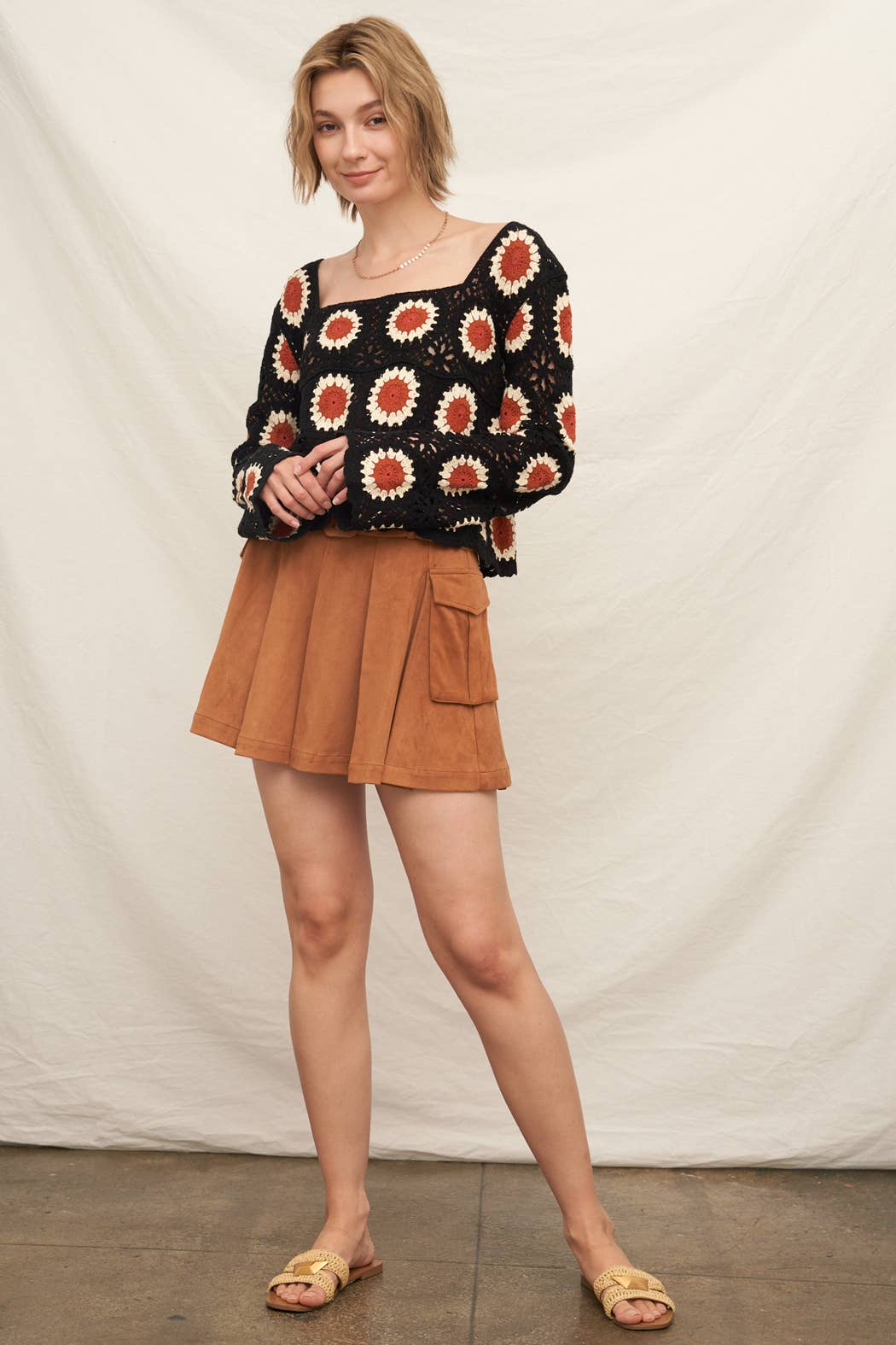 Sunflower Patch Crochet Top