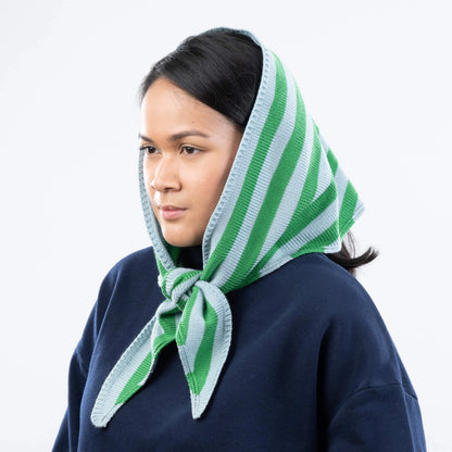 Simple Stripe Triangle Scarf