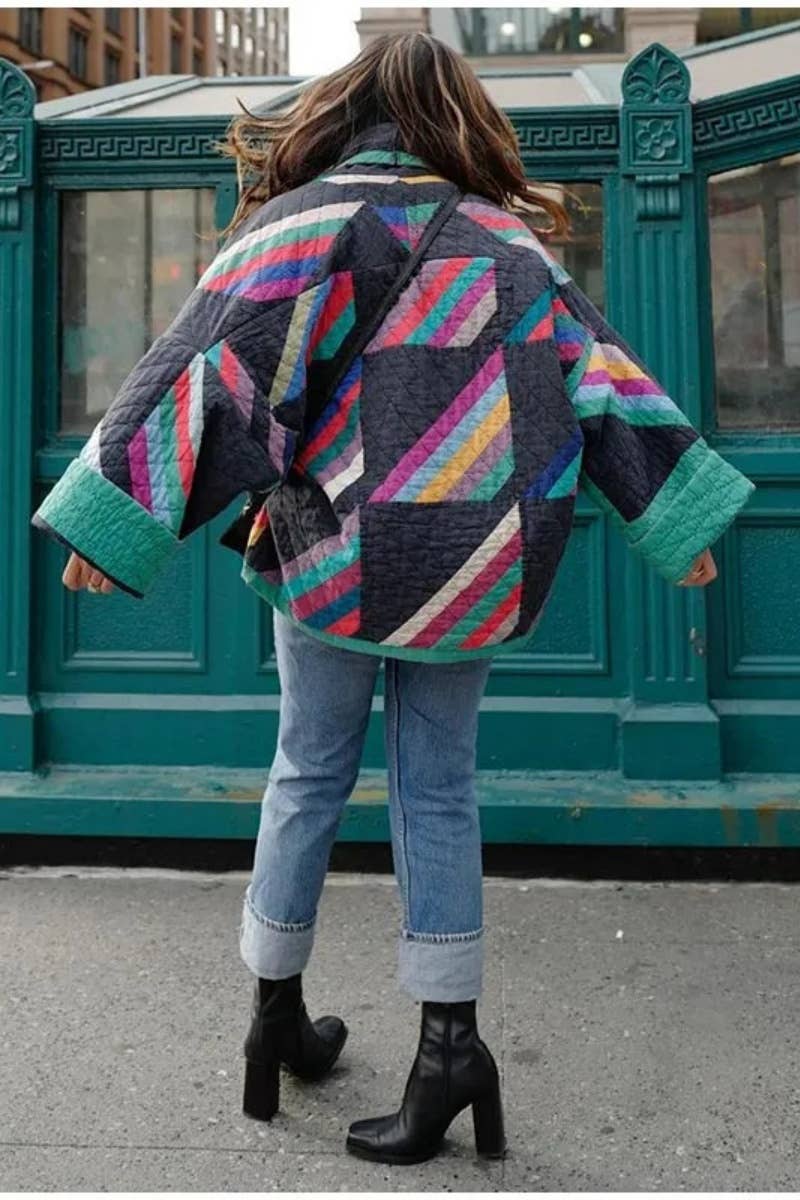 Granny's Square Patchwork Coat