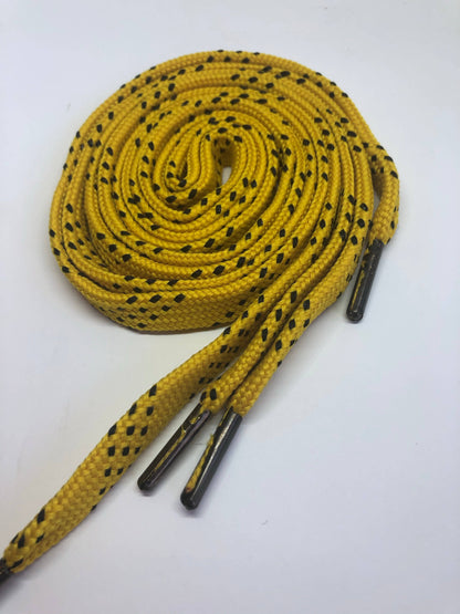 Mustard and Black Shoelaces