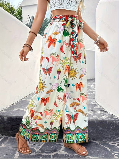 Wandering Eye Wide Leg Pants