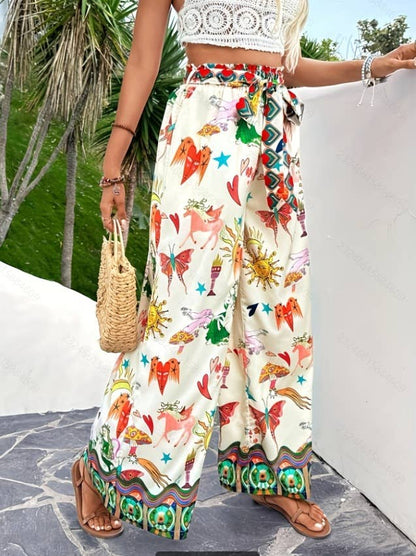 Wandering Eye Wide Leg Pants