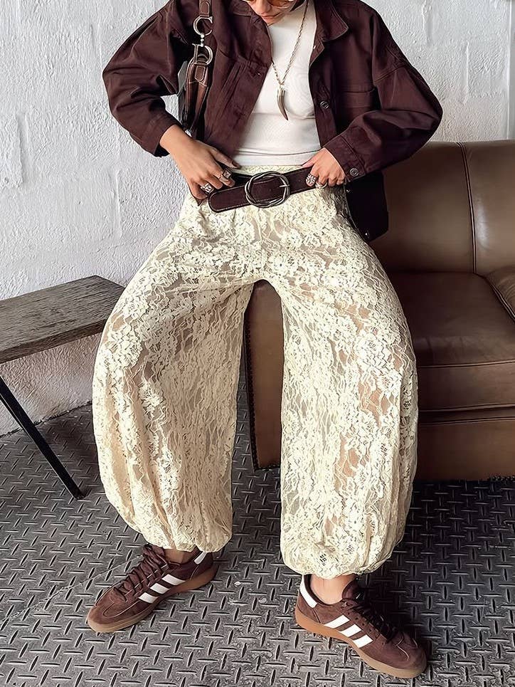 Daring Doily Sheer Pants