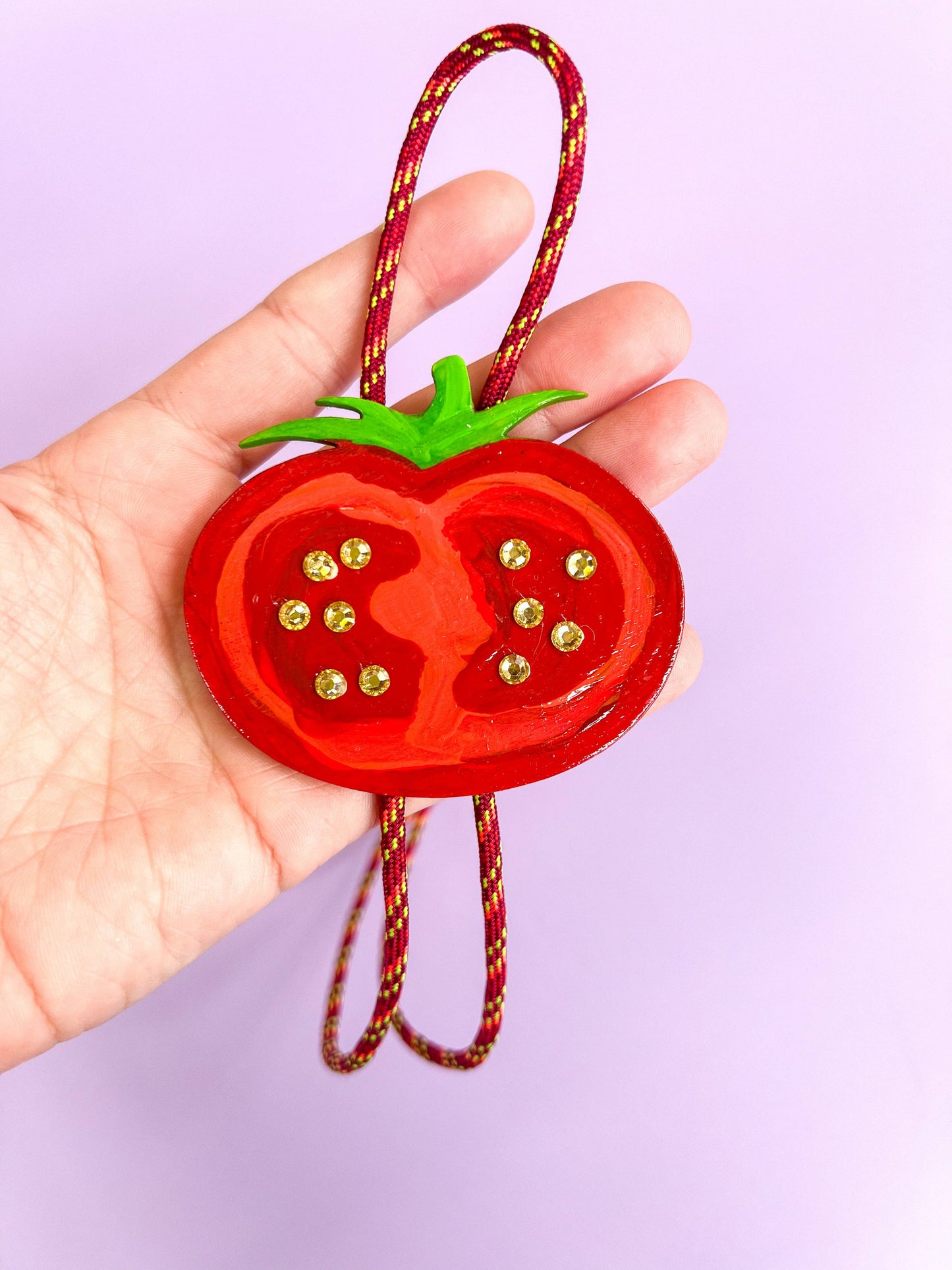 Summer Tomato Bolo Tie