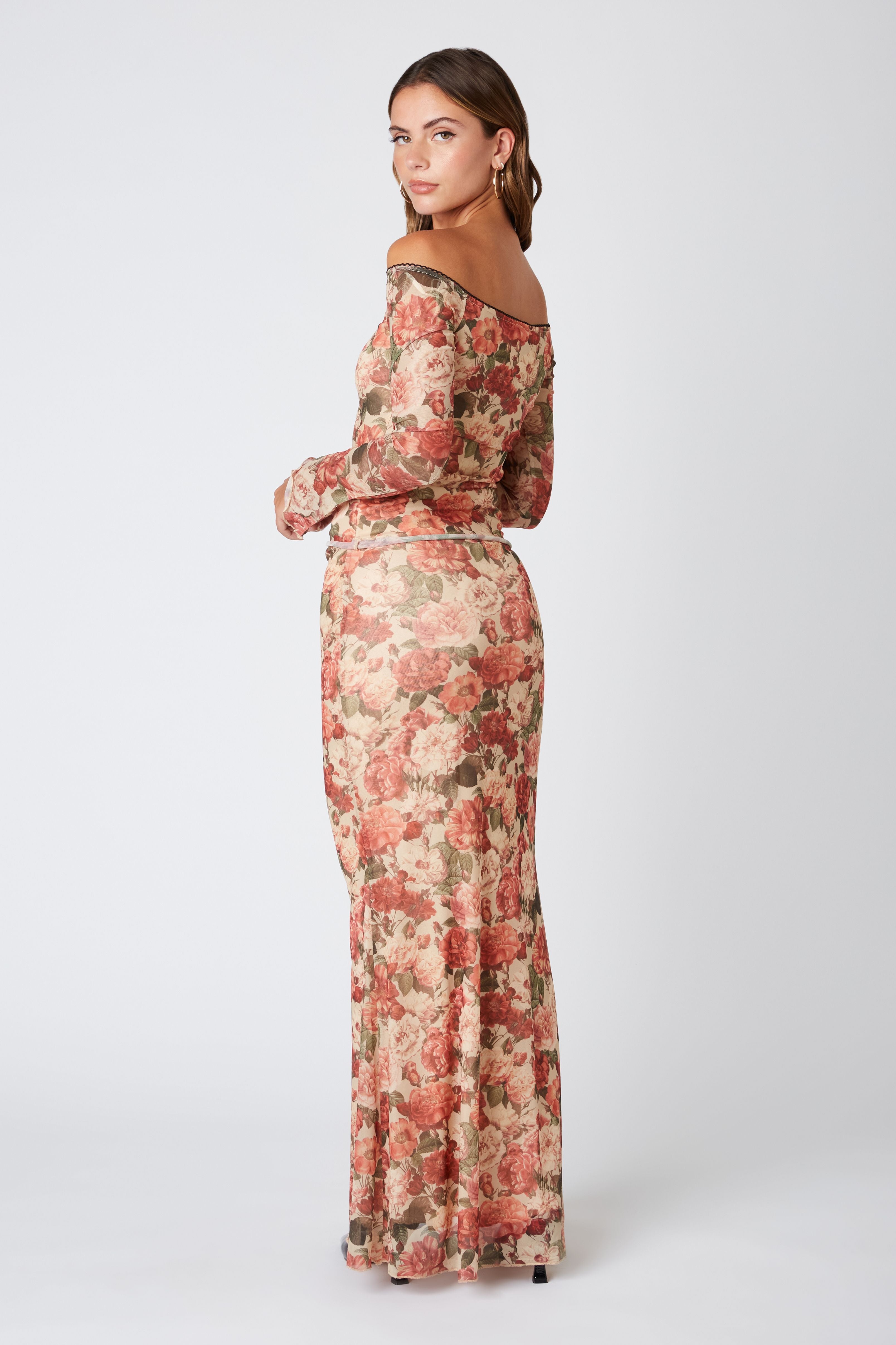 Renaissance Micro Mesh Maxi Skirt