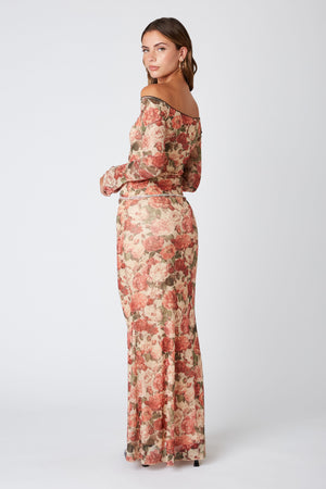 Renaissance Micro Mesh Maxi Skirt