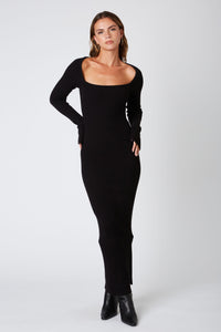 Morticia Bodycon Sweater Dress