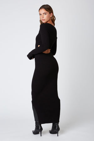 Morticia Bodycon Sweater Dress